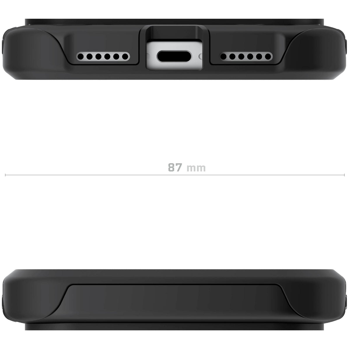 iPhone 18 Pro Max Case Clear Black Metal Aluminum MagSafe Protective Phone Cover