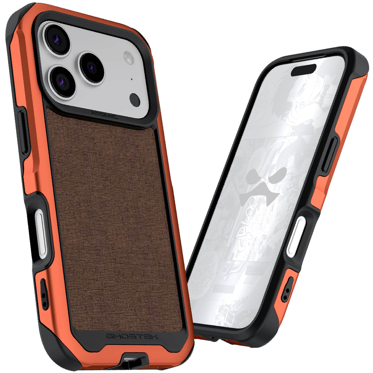 iPhone 18 Pro Case Orange MagSafe Aluminum Metal Bumper Clear Protective Phone Cover