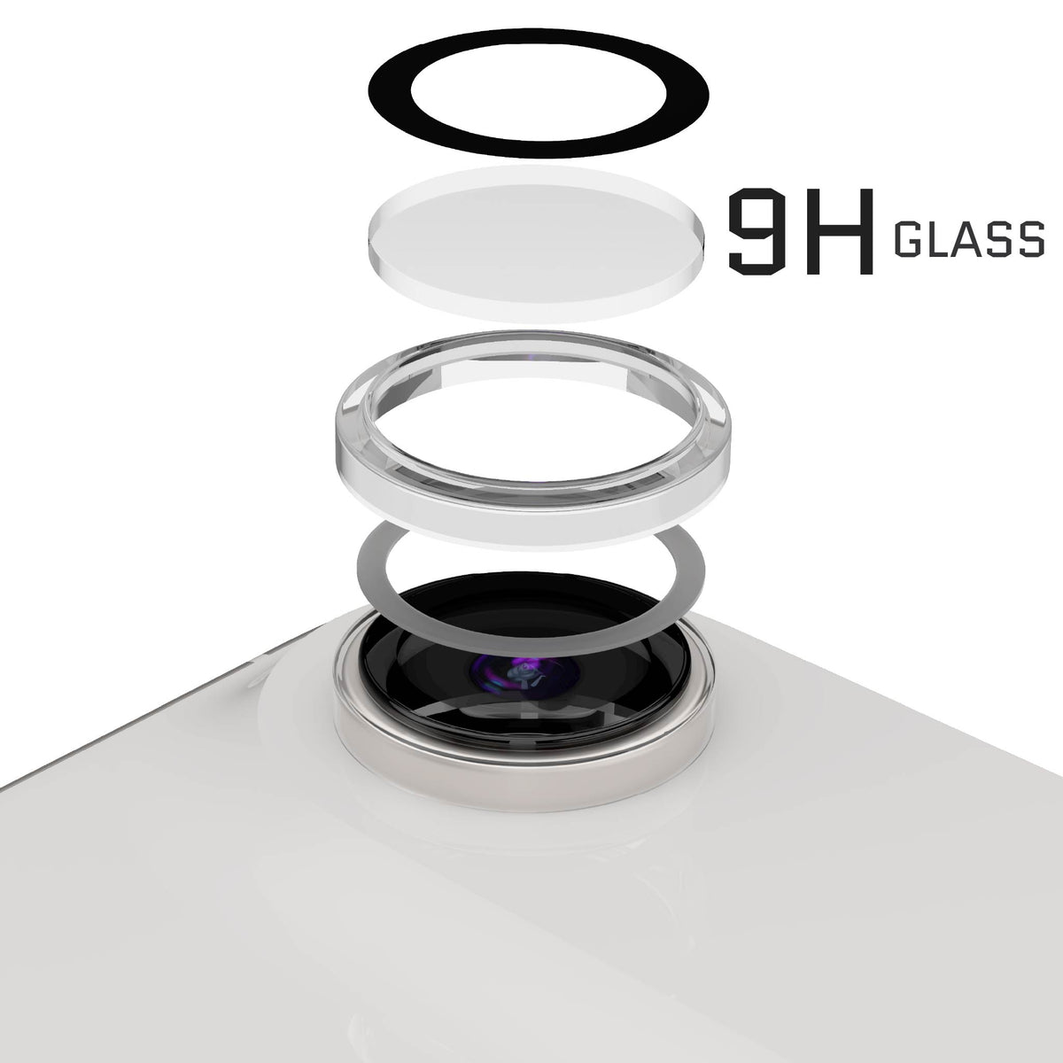 iPhone Air Camera Lens Protector Glass Scratch Resistant Installation Kit