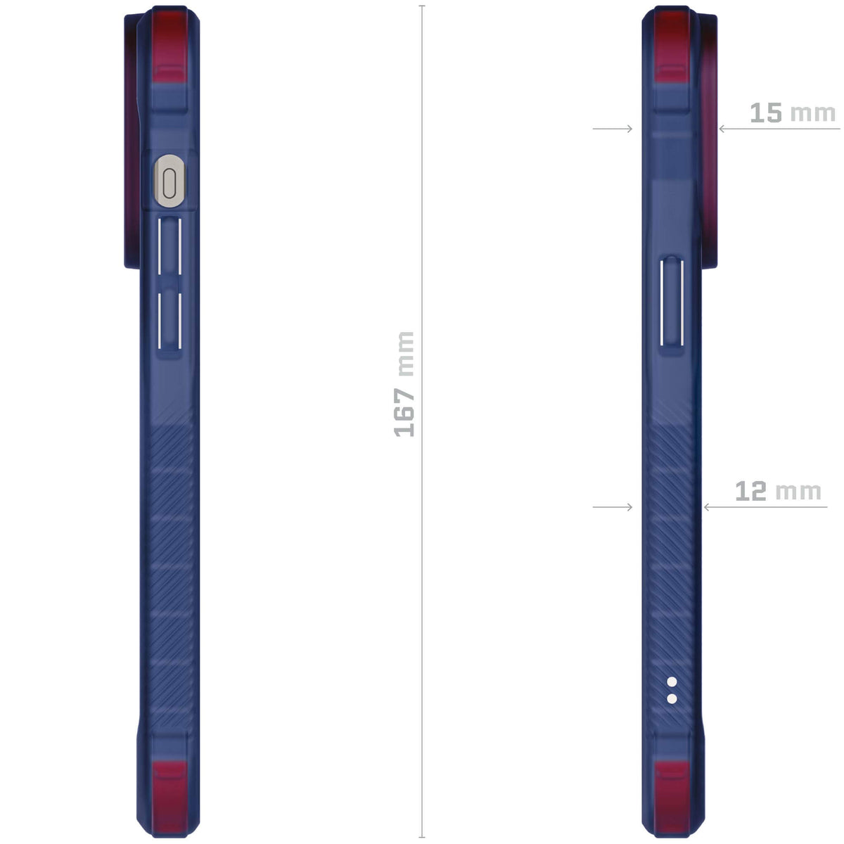 MagSafe Clear Apple iPhone 15 Pro Blue Phone Case