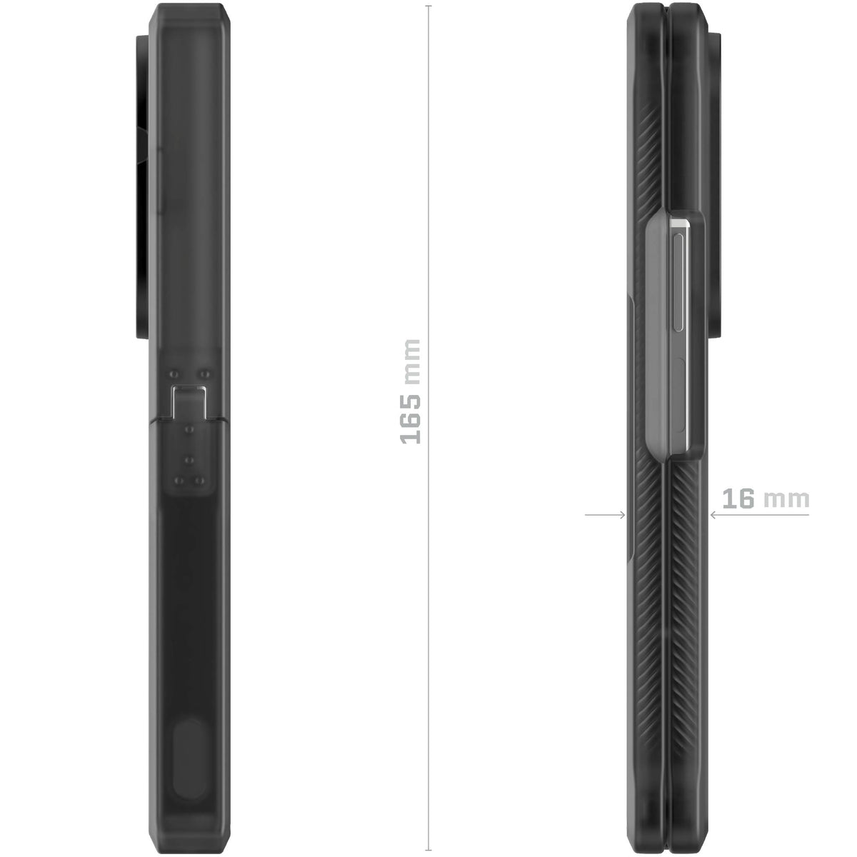 Galaxy Z Fold7 Smoke Matte Case MagSafe Kickstand Magnetic