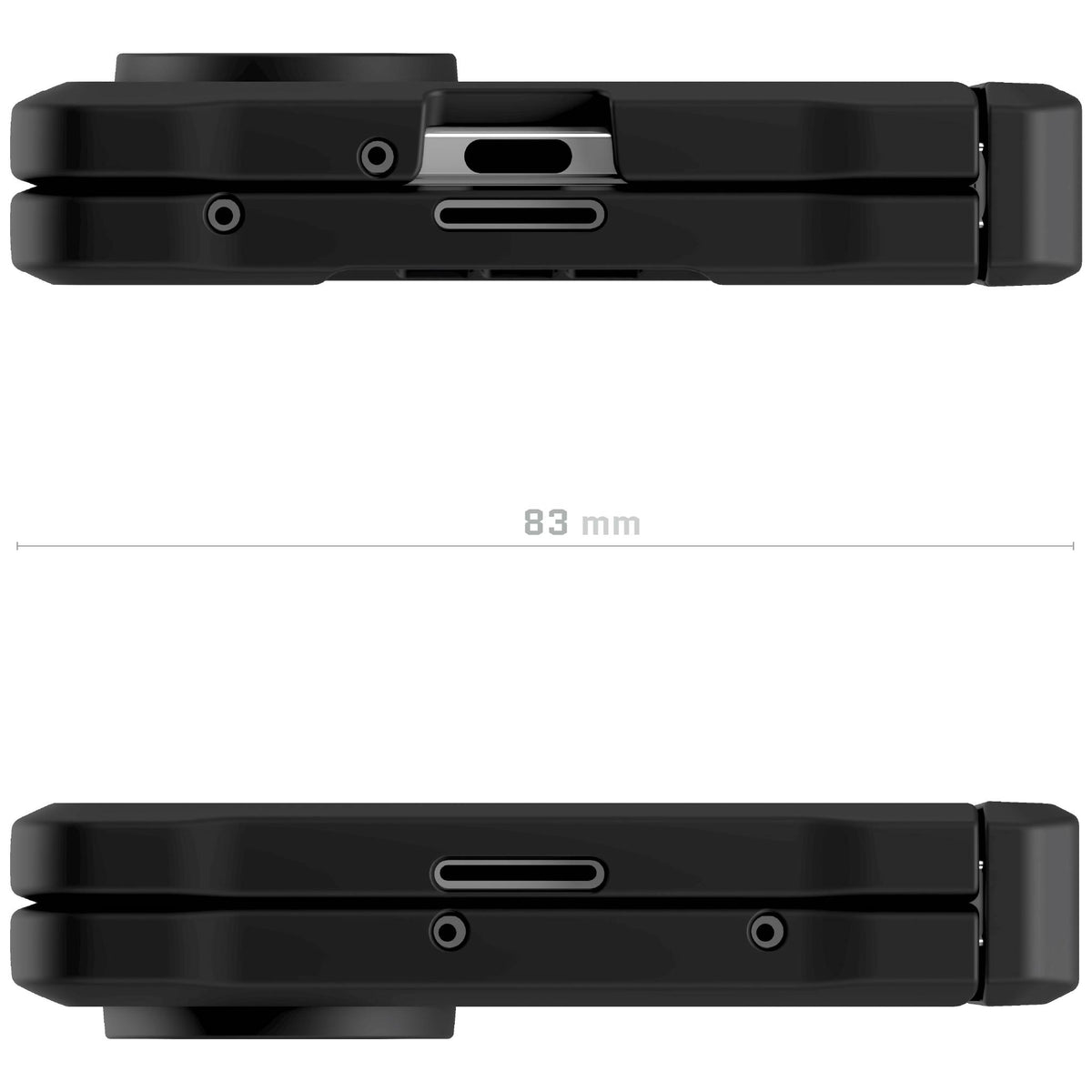 Samsung Galaxy Z Fold7 Phone Case Black MagSafe Kickstand Magnetic