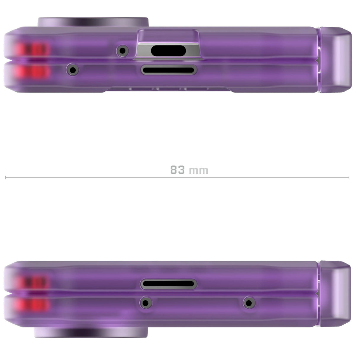 Z Fold 7 Case Purple MagSafe Kickstand Magnetic