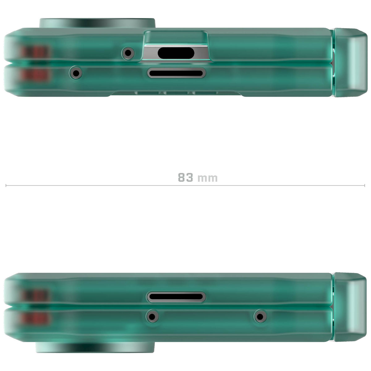 Galaxy Fold 7 Protective Phone Case Teal MagSafe Kickstand Magnetic