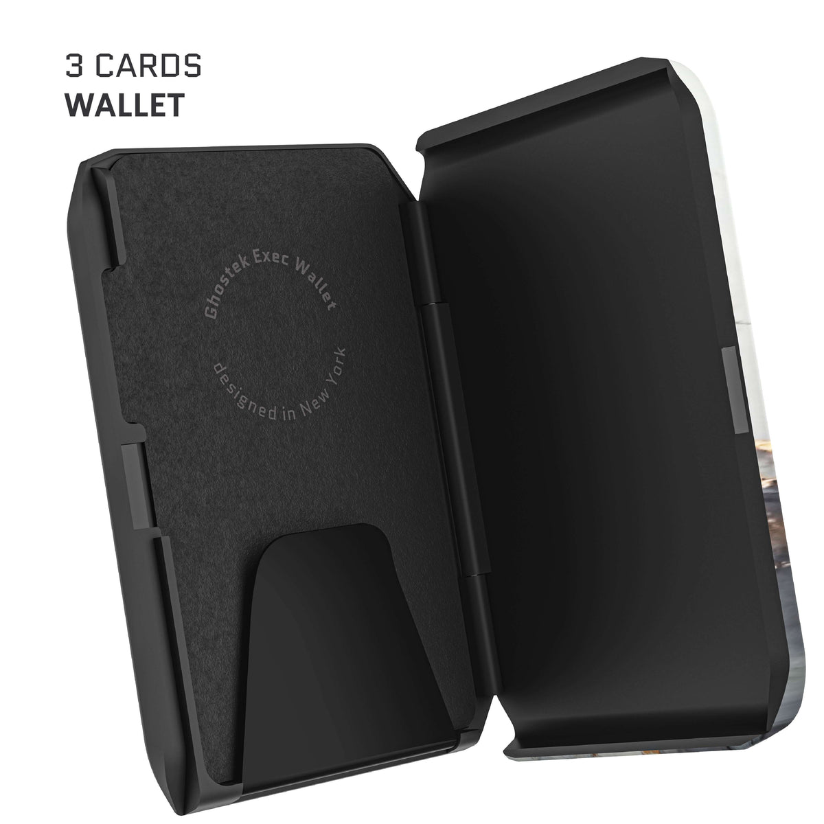 Marble MagSafe Magnetic Wallet Credit Card Holder