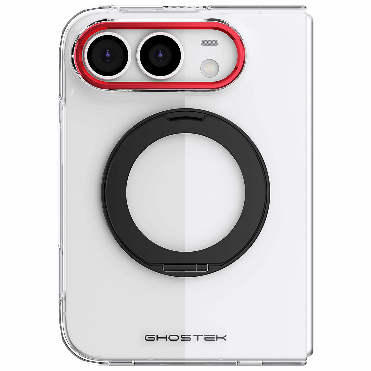 iPhone Duo Clear Case MagSafe Kickstand Red