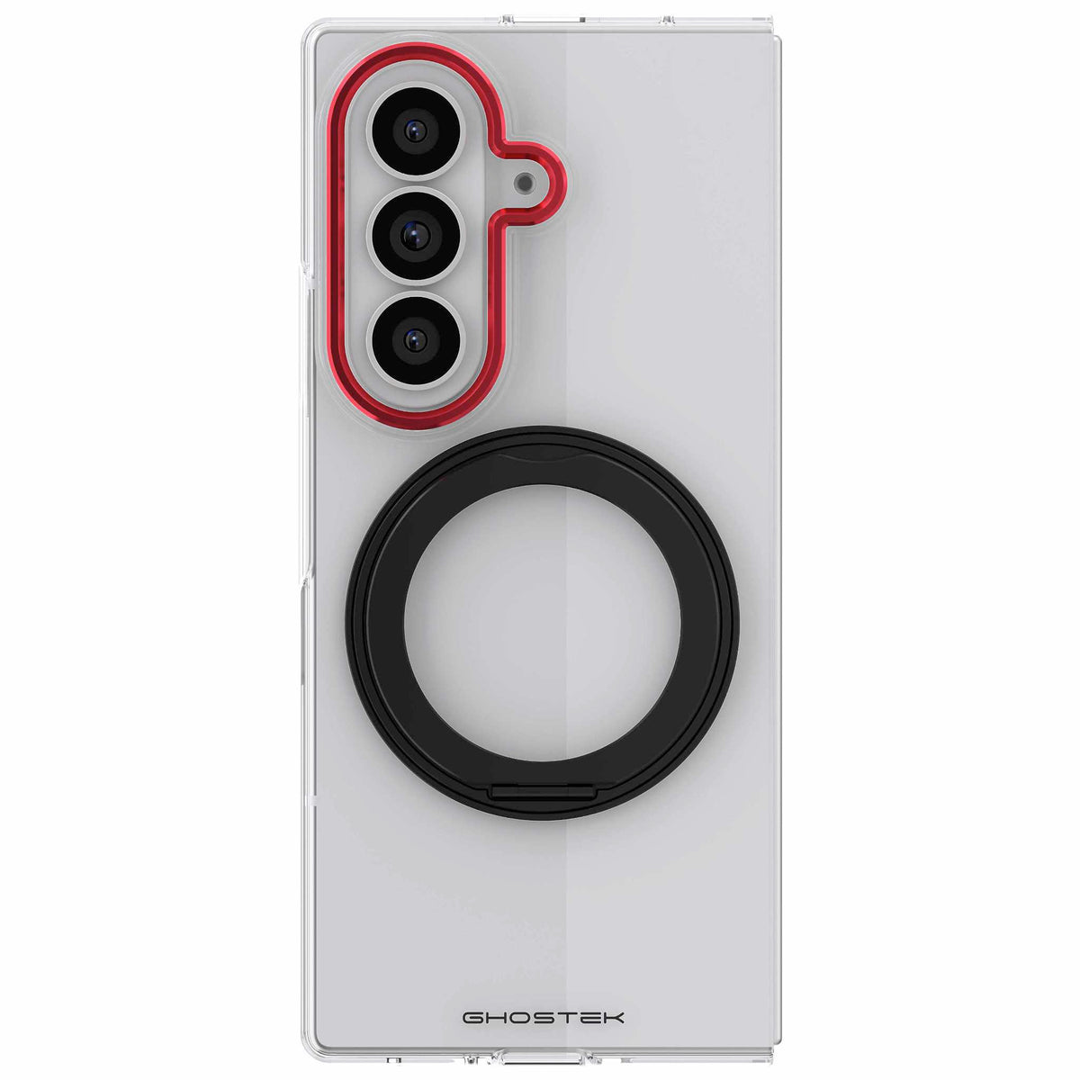 Samsung Galaxy Z Fold 8 Ultra Case Clear Red MagSafe
