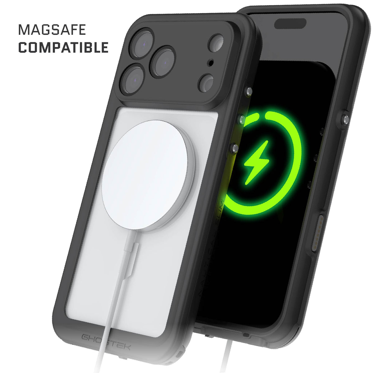 iPhone 17 Pro Max Waterproof Case with Screen Protector Underwater MagSafe Full Body Shell Heavy Duty