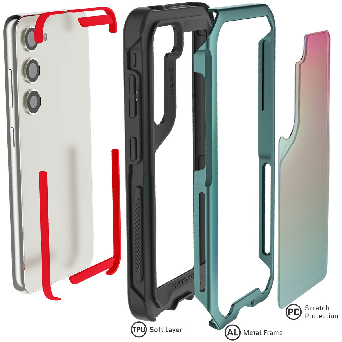 S23 Case Green Iridescent