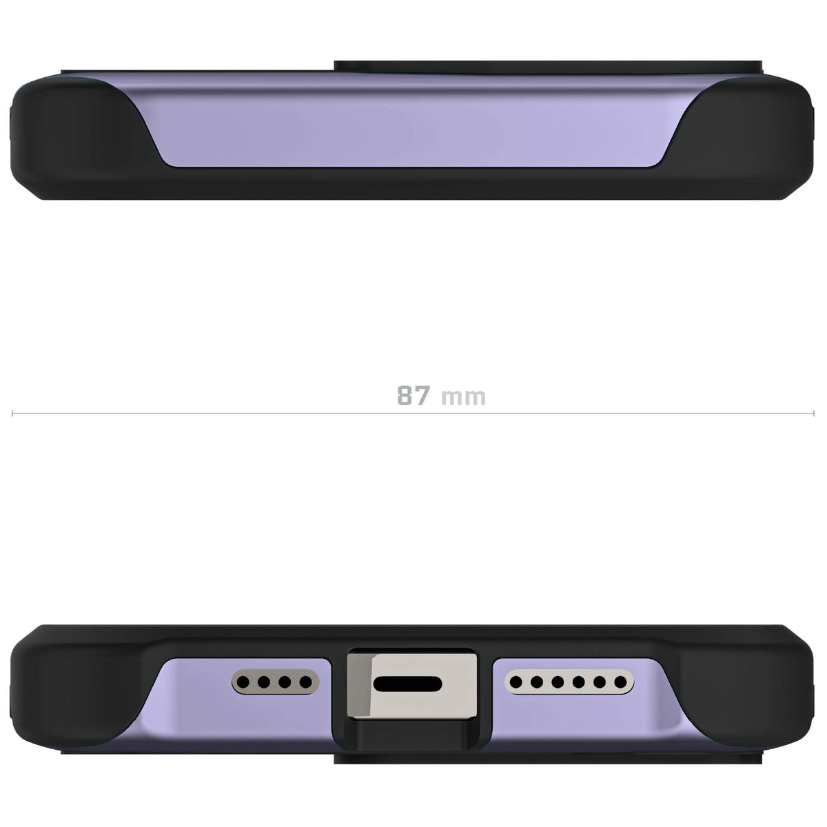 Clear Apple iPhone 15 Pro MagSafe Phone Case Purple