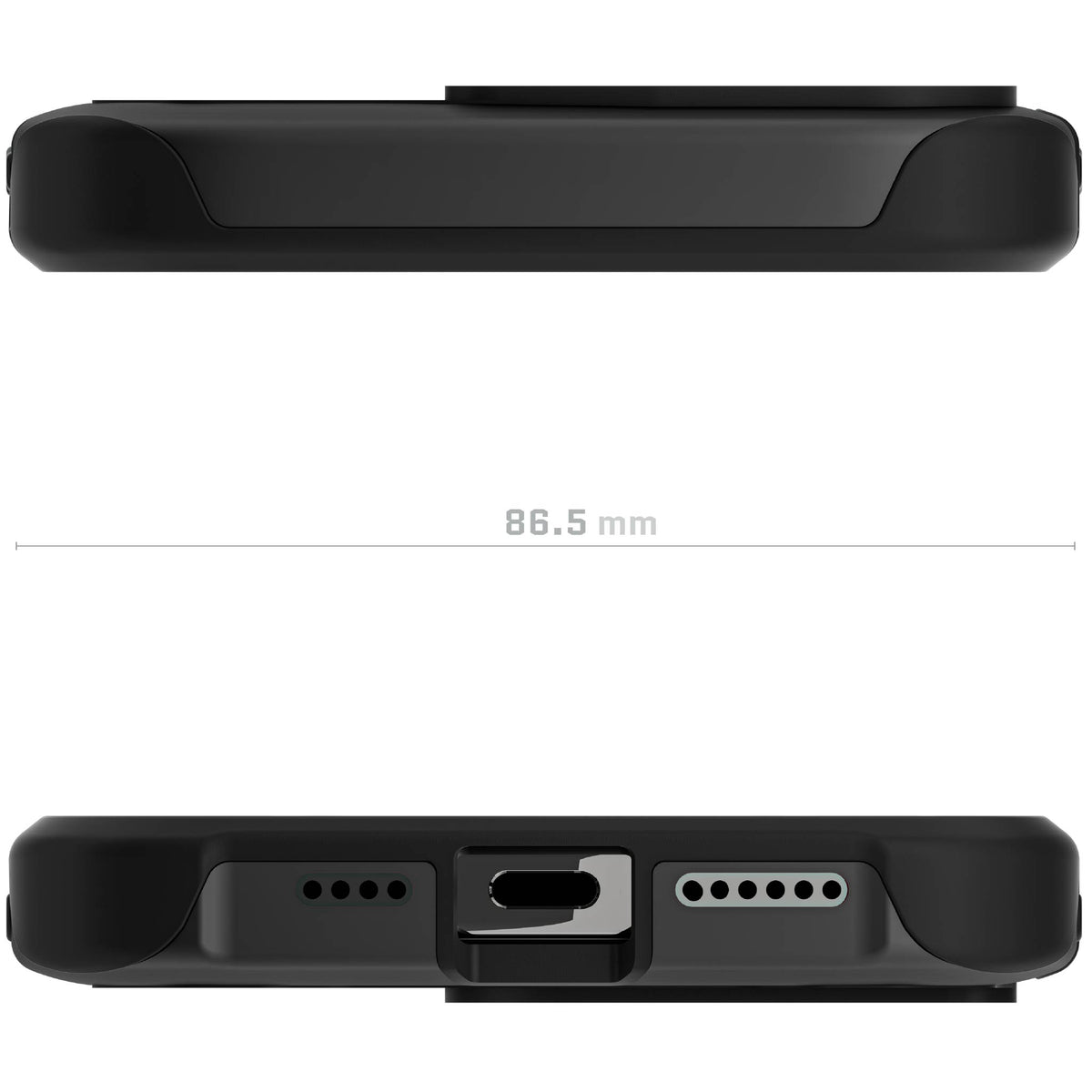 Apple iPhone 16 Pro Max MagSafe Protective Phone Case Black Clear Aluminum Metal