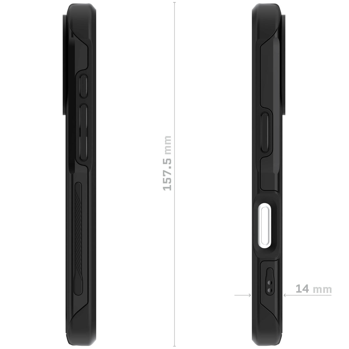 iPhone 18 Pro Case Black MagSafe Aluminum Metal Bumper