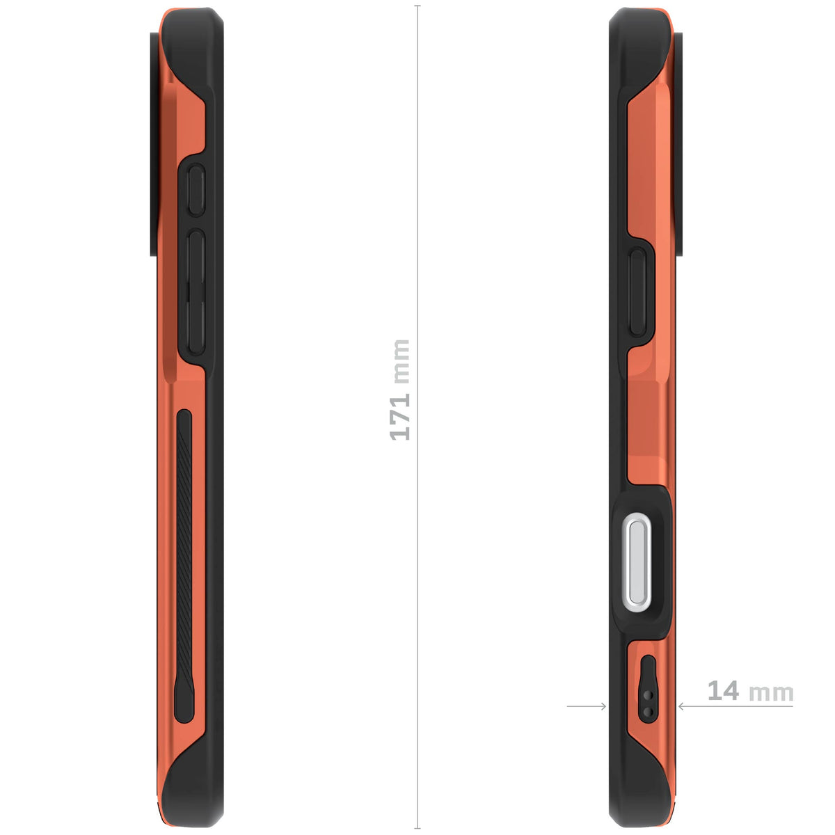 Apple iPhone 18 Pro Max Case Orange Metal Aluminum MagSafe Protective Phone Cover