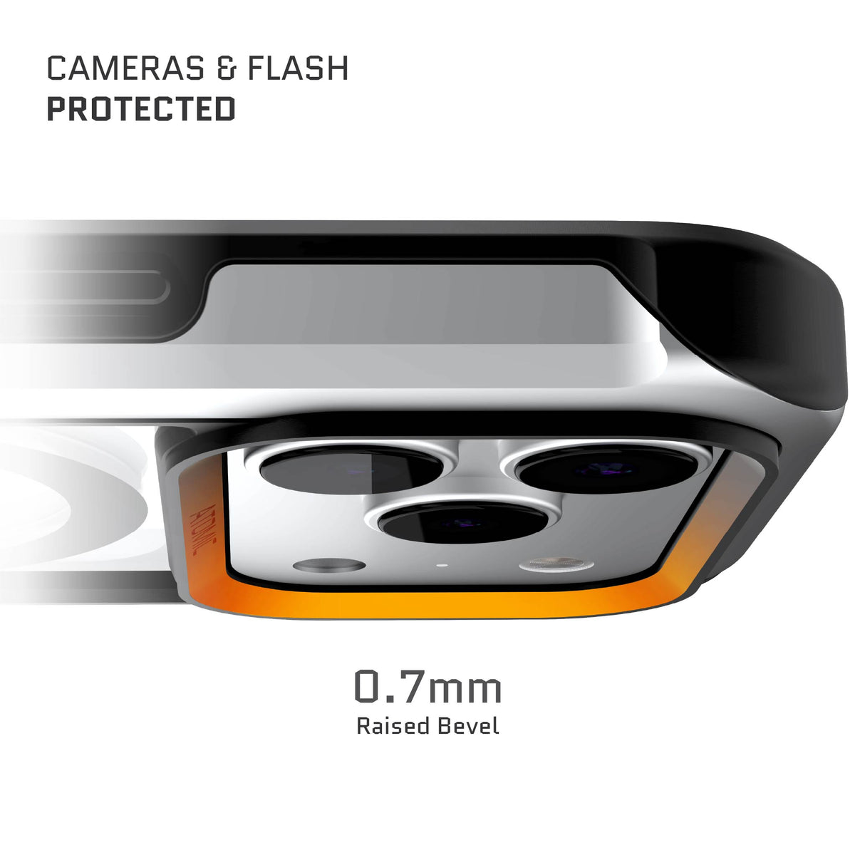 Apple iPhone 18 Pro Max Case Clear Silver Metal Aluminum MagSafe Protective Phone Cover