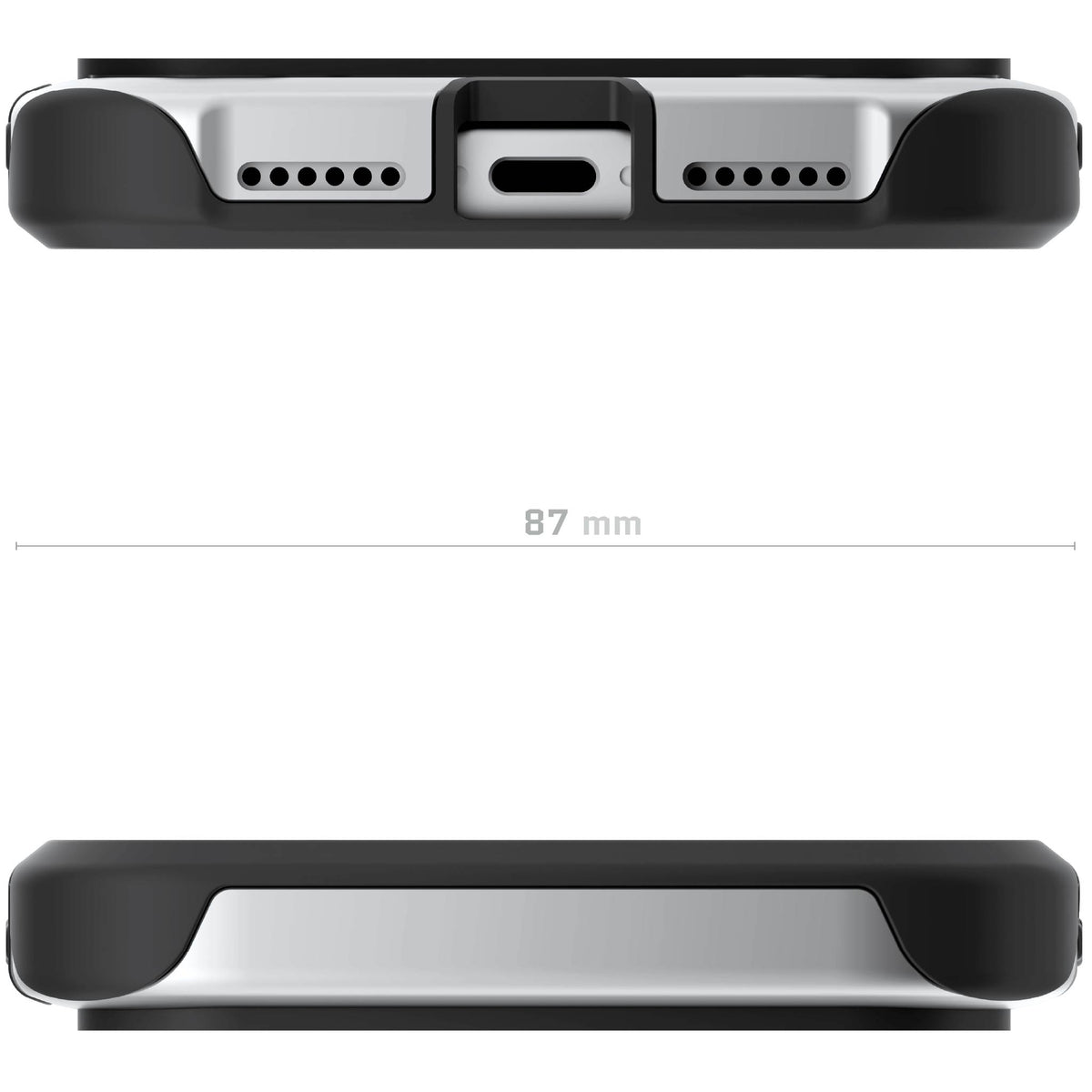 Apple iPhone 18 Pro Max Case Clear Silver Metal Aluminum MagSafe Protective Phone Cover