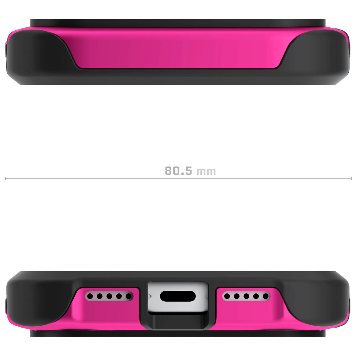 iPhone 18 Pro Case Pink MagSafe Aluminum Metal Bumper Clear Protective Phone Cover