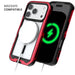 iPhone 17 Pro Case Red MagSafe Aluminum Metal Bumper Clear Protective Phone Cover