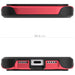 iPhone 17 Pro Case Red MagSafe Aluminum Metal Bumper Clear Protective Phone Cover