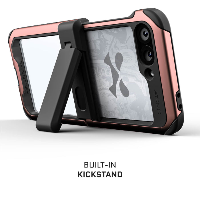 Pink Samsung Galaxy Z Flip 6 Case with Kickstand