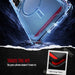 Galaxy S26 Ultra Case Clear Metal MagSafe Red