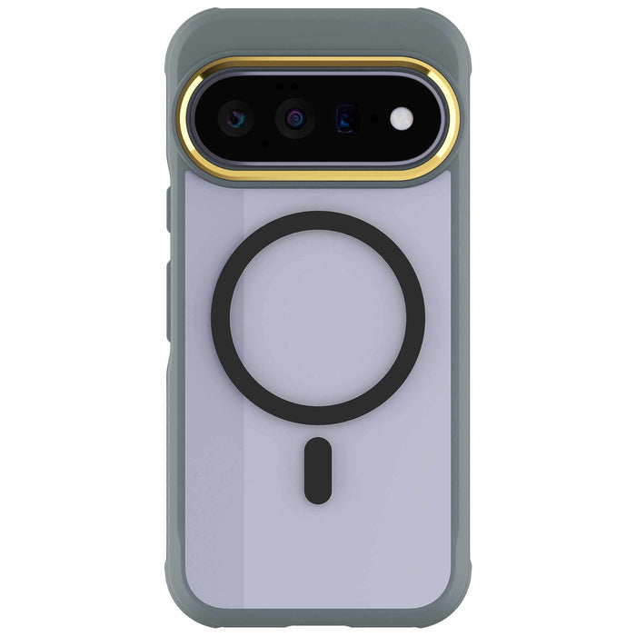 Pixel 11 Case Clear Gray MagSafe Magnetic Ring Protective Phone Cover