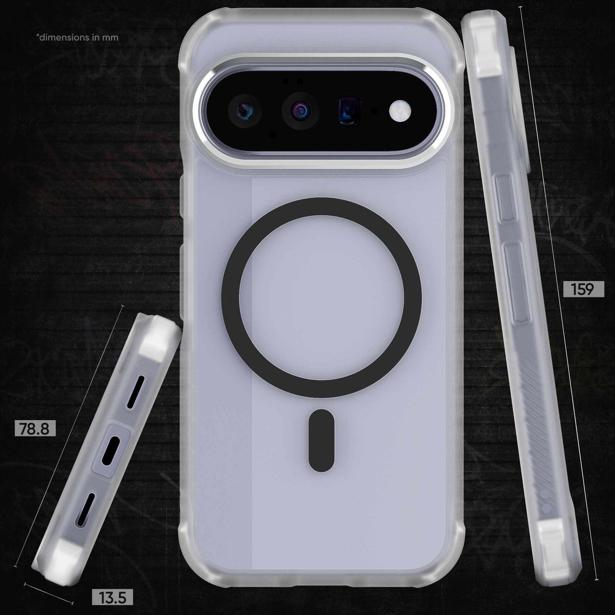 Google Pixel 11 Case Clear MagSafe Magnetic Ring Protective Phone Cover
