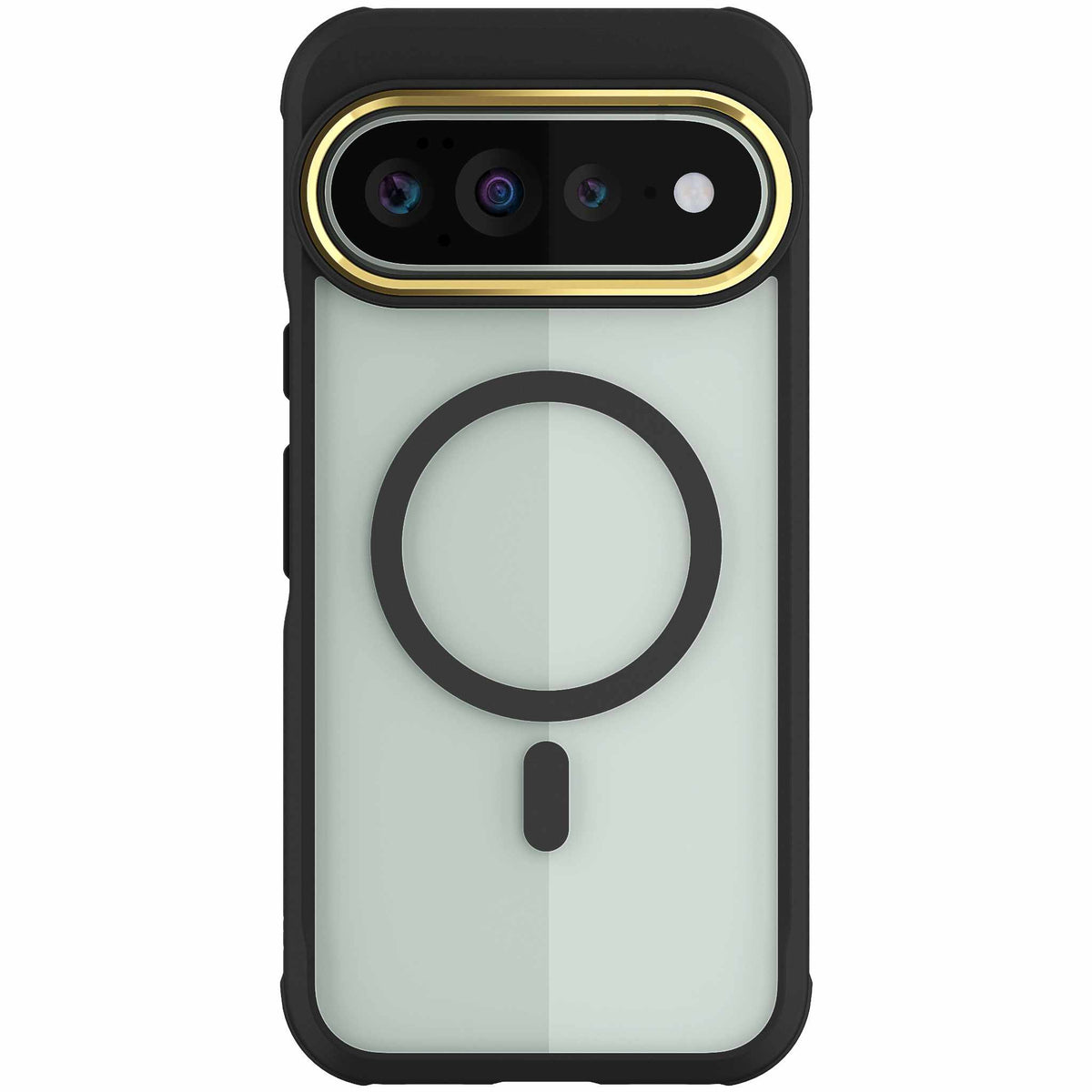 Google Pixel 11 Pro XL Case Clear Black MagSafe Magnetic Ring Protective Phone Cover