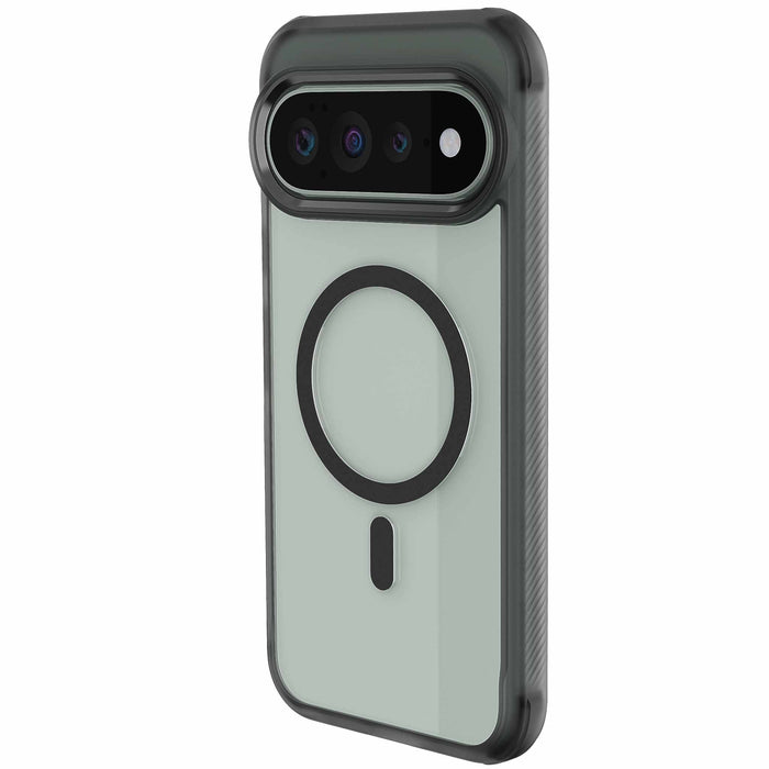 Pixel 11 Pro XL Case Clear Black Smoke MagSafe Magnetic Ring Protective Phone Cover Matte