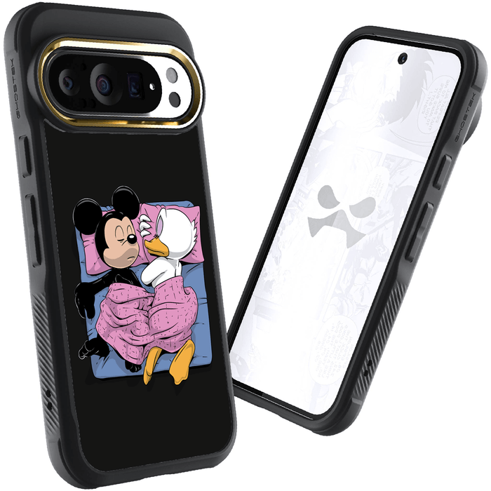 Pixel 9 Pro XL Sleeping Together by RX Strip Artist Artwork Protective Phone Case Limited Edition Collab Cover