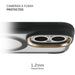 MagSafe iPhone 16 Clear Black Phone Case