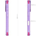 MagSafe Apple iPhone 16 Clear Purple Phone Case Cover Magnetic