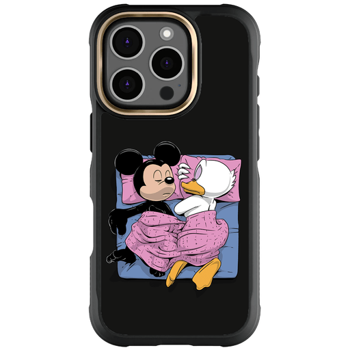 iPhone 16 Pro Sleeping Together by RX Strip Artist Artwork Protective Phone Case Limited Edition Collab Cover