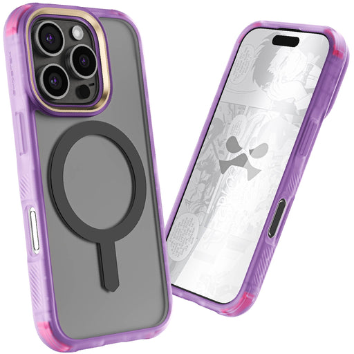 Clear Apple iPhone 16 Pro Purple Protective Phone Case MagSafe Cover Magnetic Silicone Gel