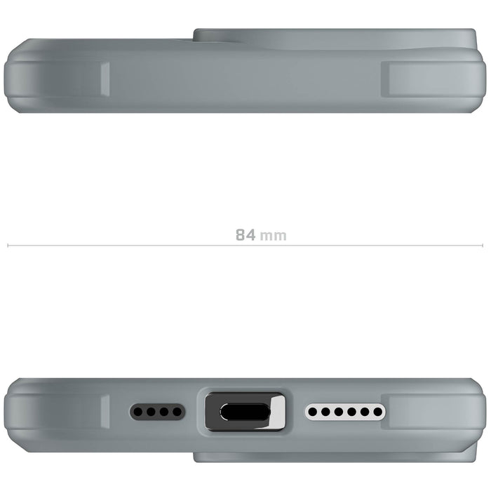 iPhone 16 Pro Max Clear Gray Protective Phone Case MagSafe Magnetic Silicone Gel Cover