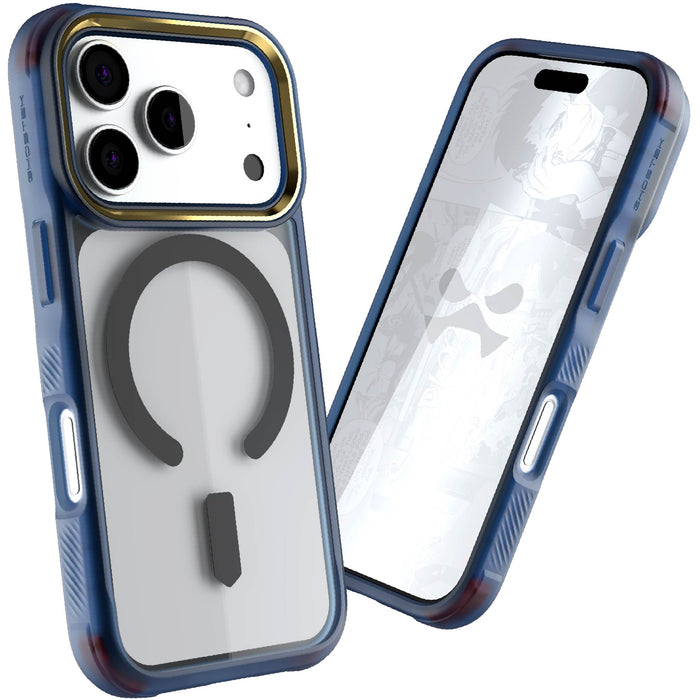 iPhone 17 Pro Case Blue Clear MagSafe Protective Phone Cover Shockproof Magnetic Mag Safe Slim
