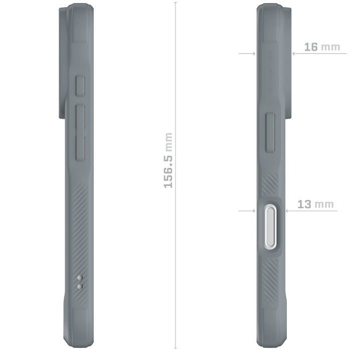 iPhone 17 Pro Case Gray Clear MagSafe Phone Cover