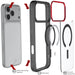 iPhone 17 Pro Max Case Smoke MagSafe Protective Phone Cover Shockproof