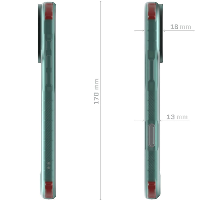 iPhone 17 Pro Max Case Teal Clear MagSafe Phone Cover