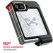 Black Samsung Galaxy Z Flip 6 Clear Case with Kickstand