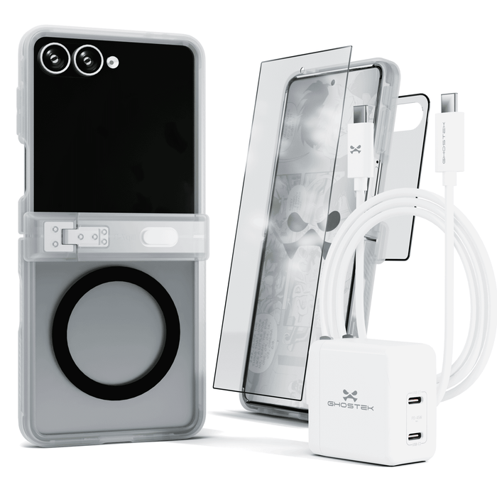 Galaxy Flip7 Case Matte Protective Phone Cover Magnetic MagSafe Kickstand Charger