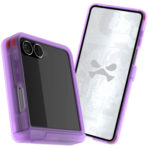 Samsung Galaxy Flip7 Case Purple Protective Phone Cover Magnetic MagSafe Kickstand