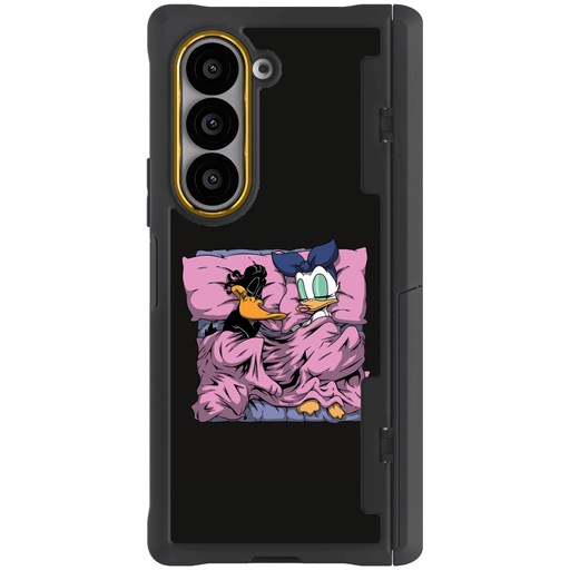 Samsung Galaxy Z Fold 6 Sleeping Together Plastic Edition by RX Strip Artist Artwork Protective Phone Case Limited Edition Collab Cover