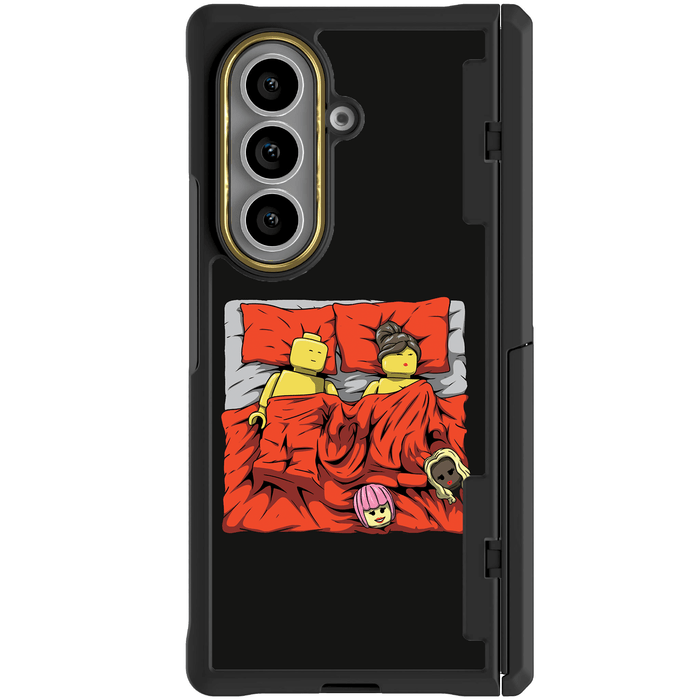 Galaxy Z Fold 7 Sleeping Together Brick Edition by RX Strip Artist Artwork Protective Phone Case Limited Edition Collab Cover