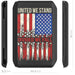 United We Stand MagSafe Wallet Credit Card Holder Magnetic USA Patriot Liberty