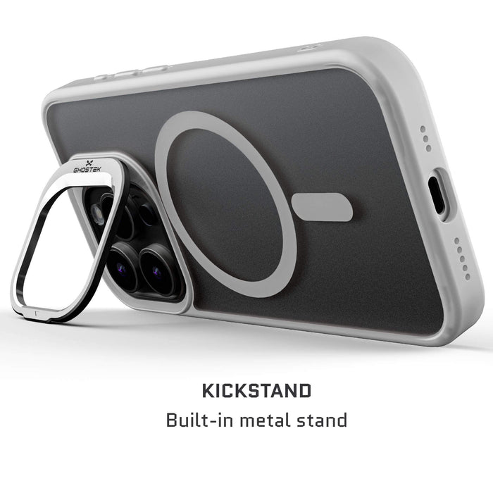 iPhone 15 Pro Camera Kickstand Case White