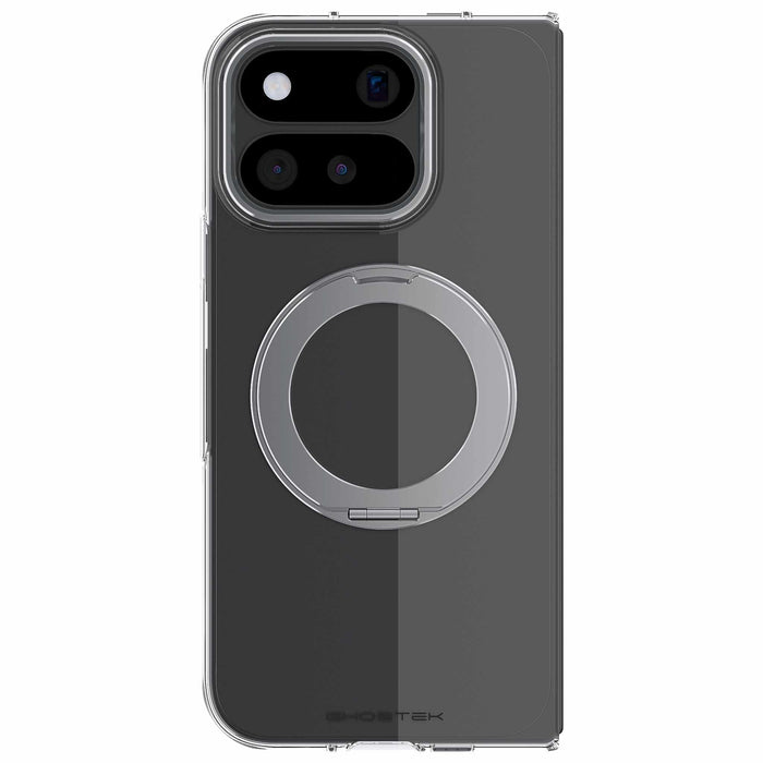 Google Pixel 11 Pro Fold Case Clear Silver MagSafe Ring Magnetic Cover