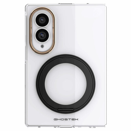 Samsung Galaxy Z Fold 8 Case Clear Gold MagSafe Magnetic Kickstand Protective Phone Case Cover