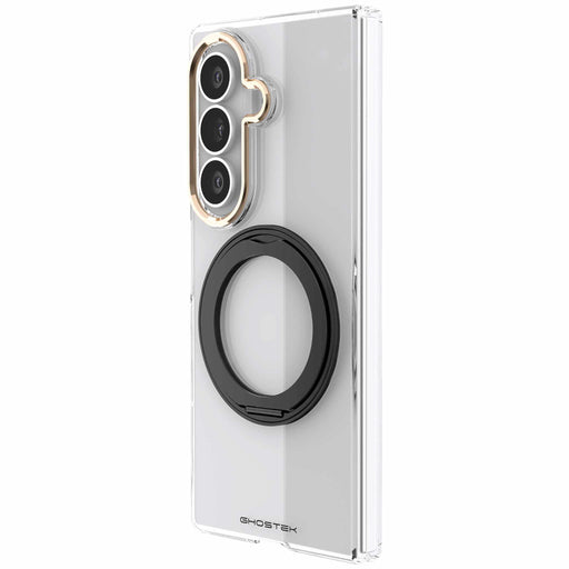 Samsung Galaxy Z Fold 8 Ultra Case Clear Gold MagSafe Magnetic Kickstand Protective Phone Case Cover