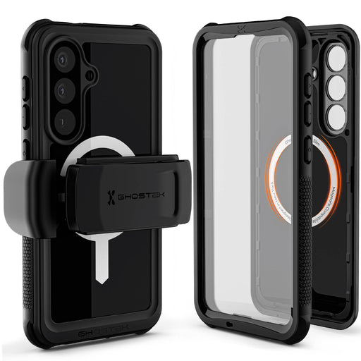 Galaxy S26 Plus Waterproof Case with Screen Protector, MagSafe and Belt Clip Holster Full Body Heavy Duty