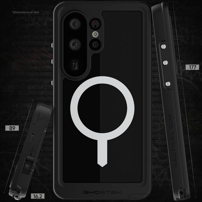 Galaxy S26 Ultra Waterproof Case with Screen Protector and MagSafe Magnetic Ring Full Body Heavy Duty Protective Cover Shell